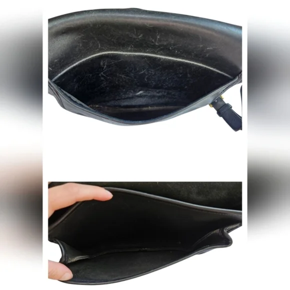 Vtg COACH | Ranch Bag | Black | Womens | Crossbody | 90s | Leather - Picture 14 of 16